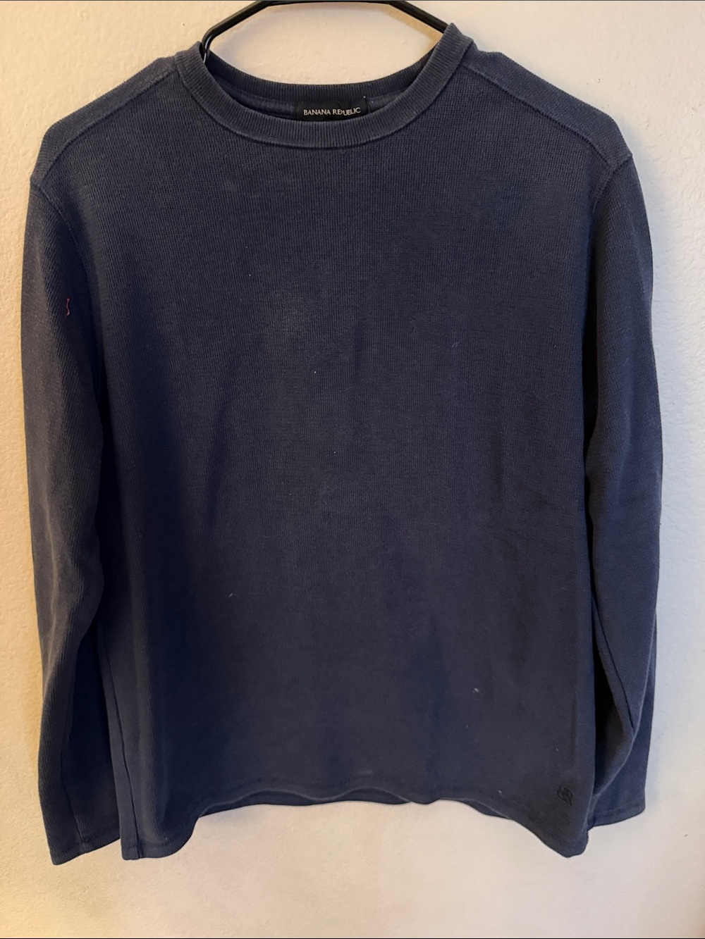 Banana Republic Men’s Dark Navy Crewneck Pullover